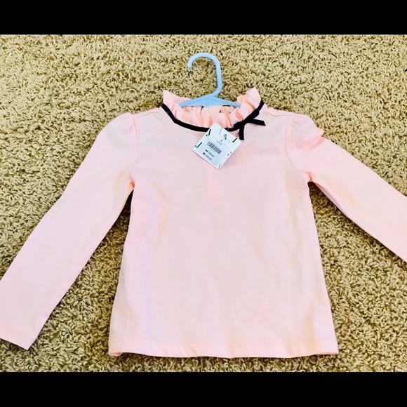 Janie and Jack Other - NWT🎀Pretty Pleated Mock Turtleneck Tee